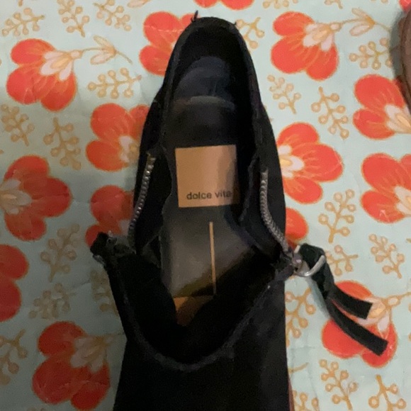 Black suede ankle boots - Picture 5 of 6